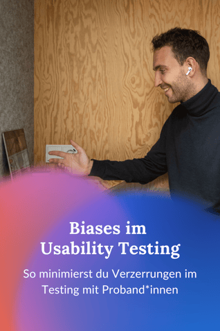 Usability Tester in einem Businesscall
