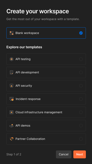 Screenshot der Postman-Anwendung zeigt den Workspace