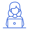 _Hybrides-Arbeiten-Frau-Laptop-Icon