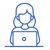 _Hybrides-Arbeiten-Frau-Laptop-Icon
