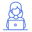 _Hybrides-Arbeiten-Frau-Laptop-Icon