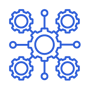 Interlocking gears icon