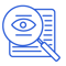 magnifying glass on a dcoument