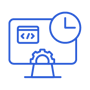 Dashboard with clock icon