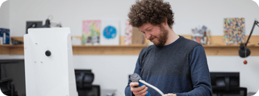 Tester mit smartem Produkt