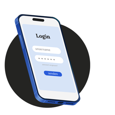 Smartphone with login