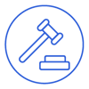 Hammer of an auctioneer icon