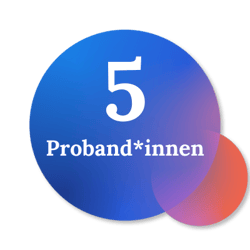 Fünf Proband*innen