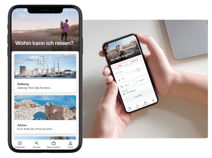 Eurowings-App auf einem Smartphone
